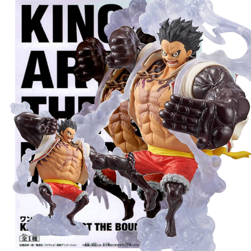 One Piece D Luffy Gear 4 Fighting Form Bounce PVC Action Figure