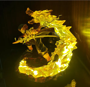 Demon Slayer Agatsuma Zenitsu Combat Mode Limited Edition with LED Figure
