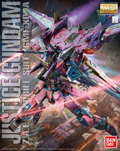 Load image into Gallery viewer, Gundam Bandai MG 1/100 ZGMF-X09A Justice Assemble Model