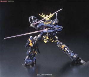 Gundam Bandai 1/100 MG RX-0 Unicorn Gundam 02 Banshee Titanium Finish Assemble Model